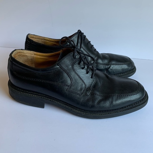 Stafford black leather shoes size 10M - Picture 1 of 15